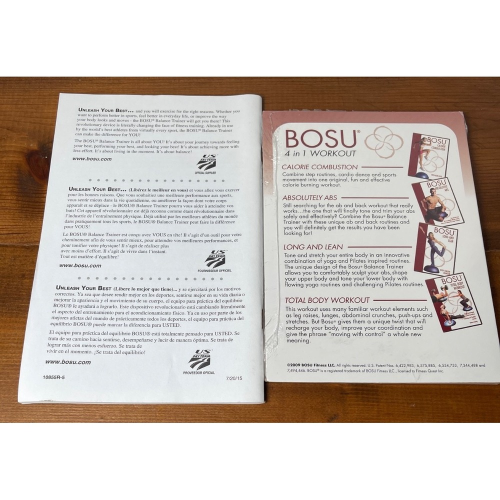 BOSU 4-in-1 workout DVD plus owners manual NEW - Picture 2 of 2